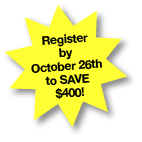 Register by October 26 to save $400