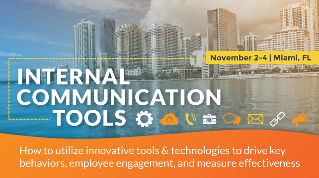 Internal Communication Tools Conference Nov 2 - 4 2016 in Miami